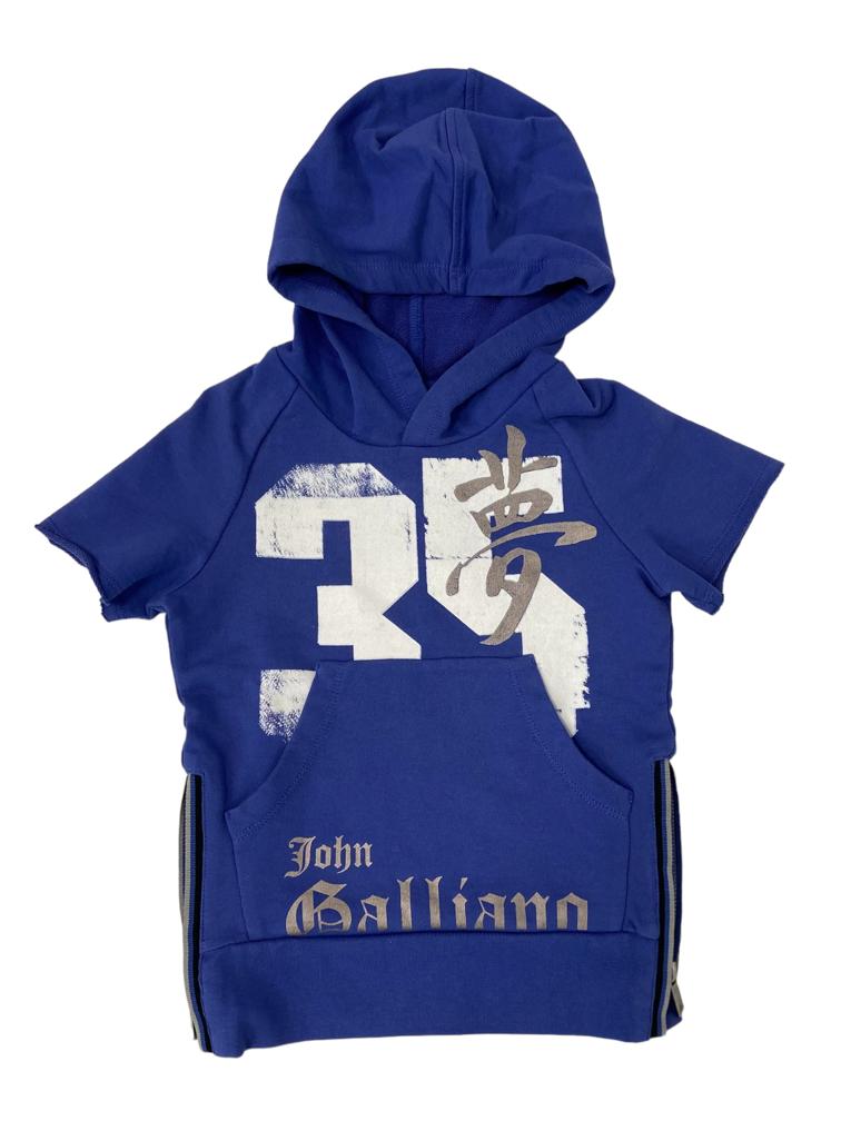 John Galliano Kapüşonlu Sweatshirt Lacivert 