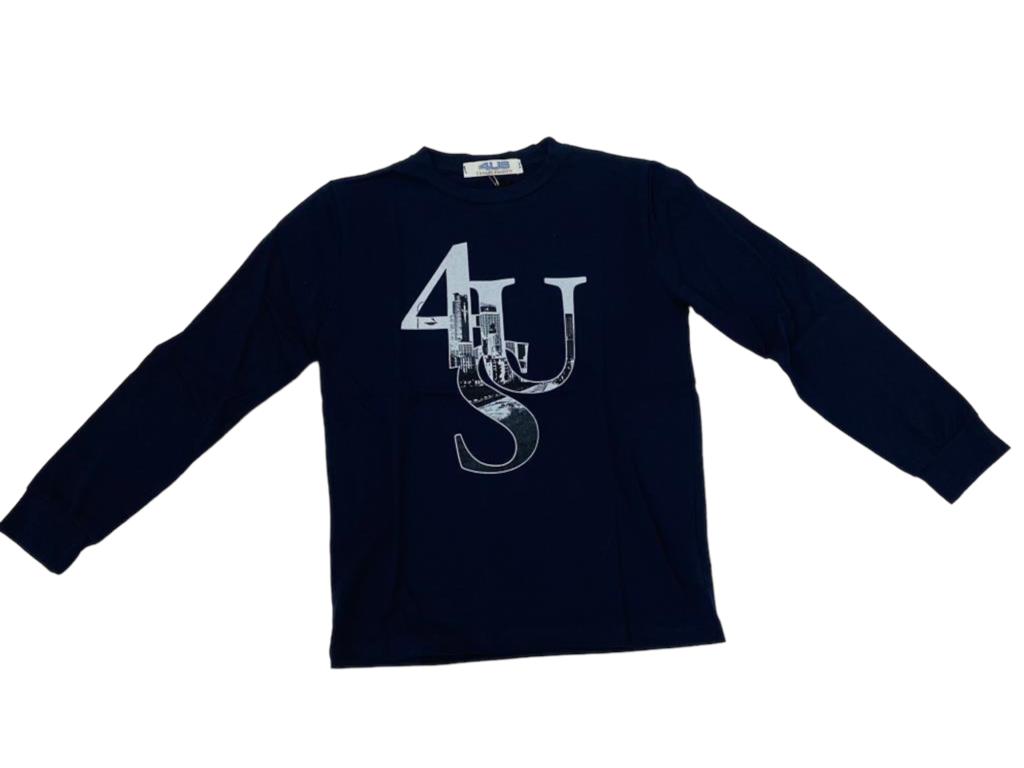 Paciotti T-Shirt Lacivert Beyaz