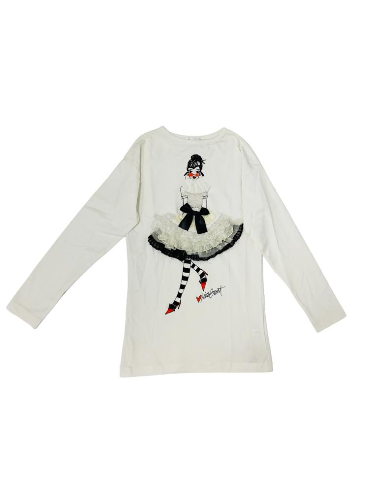 Miss Grant T-shirt Beyaz Siyah
