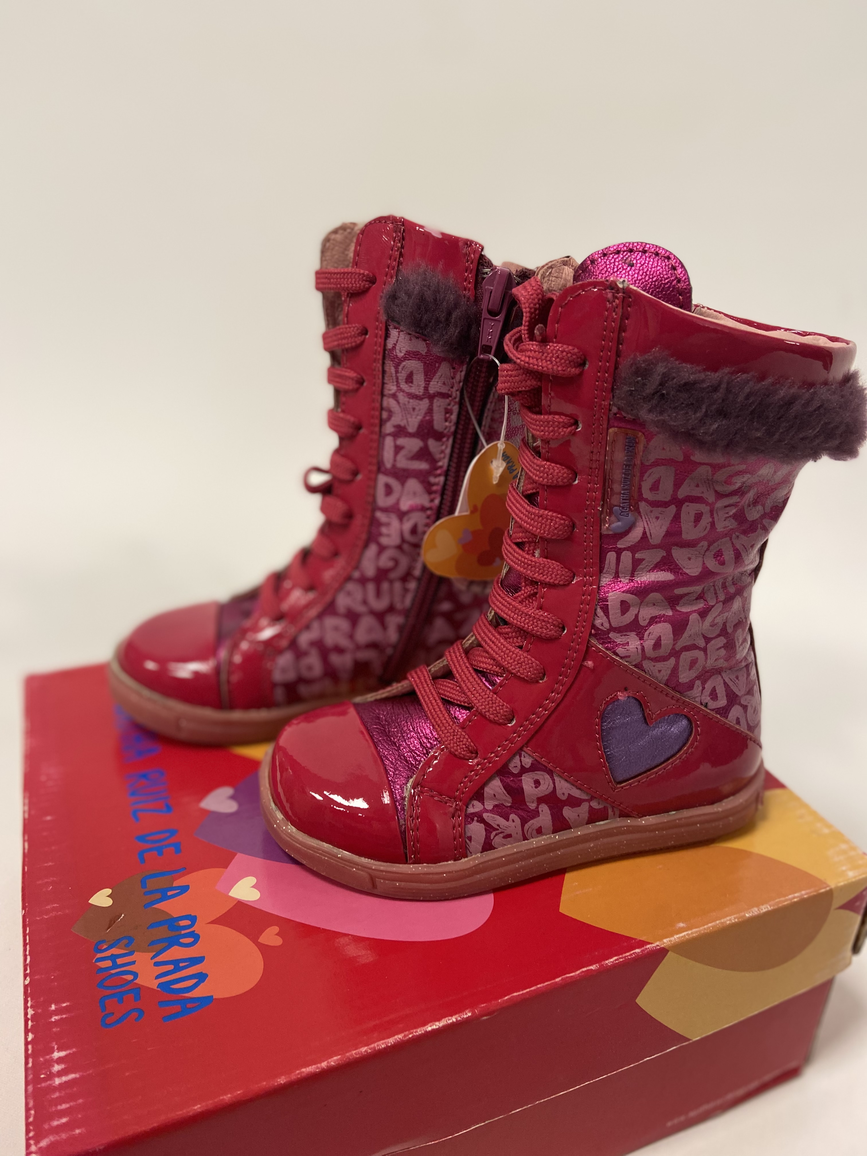 Agatha Ruiz  De La Prada Çizme Fuşya Pembe