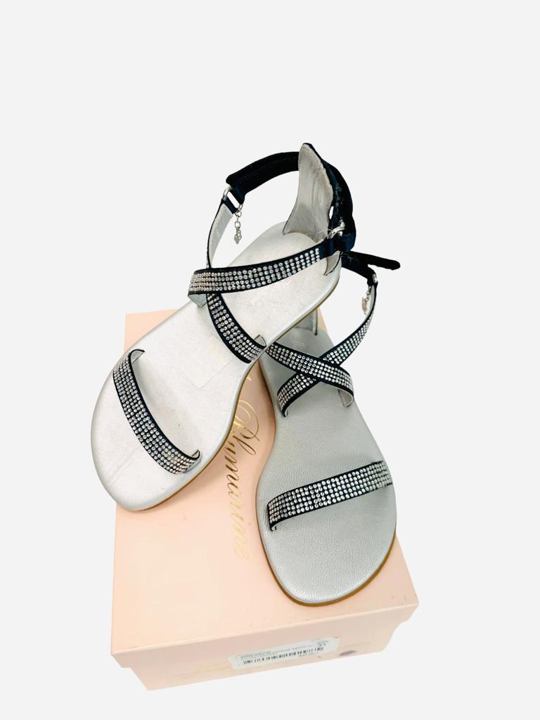 Miss Blumarine Sandalet Lacivert